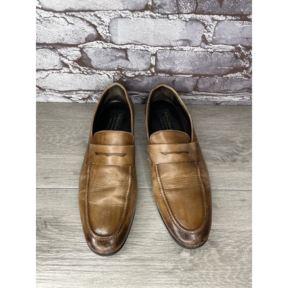 To Boot New York Adam Derrick Brown Leather Penny Loafers Shoes Men’s 8M US/41EU - Picture 1 of 16